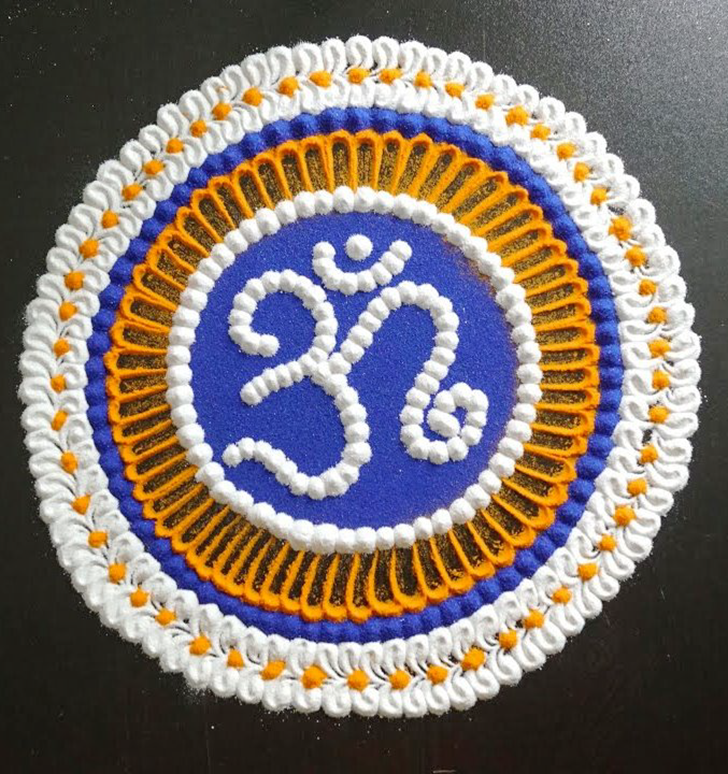 Gorgeous Om Rangoli