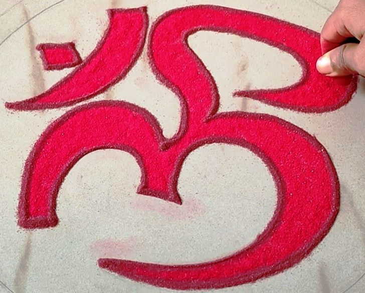 Awesome Om Rangoli