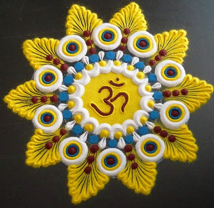 Ideal Om Rangoli