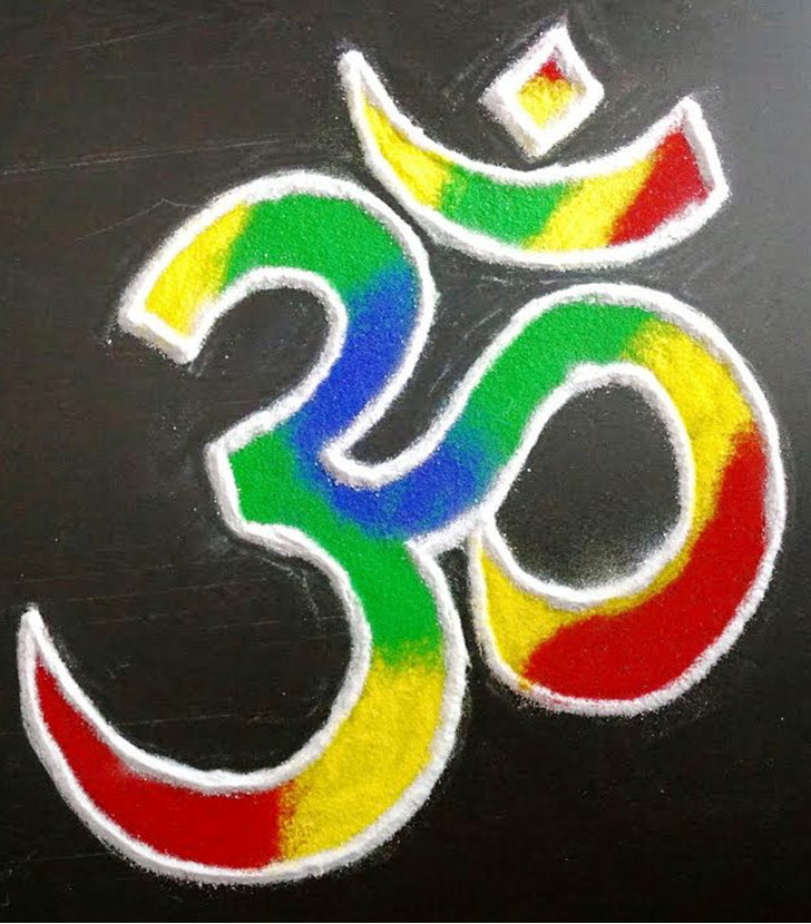 Magnetic Om Rangoli