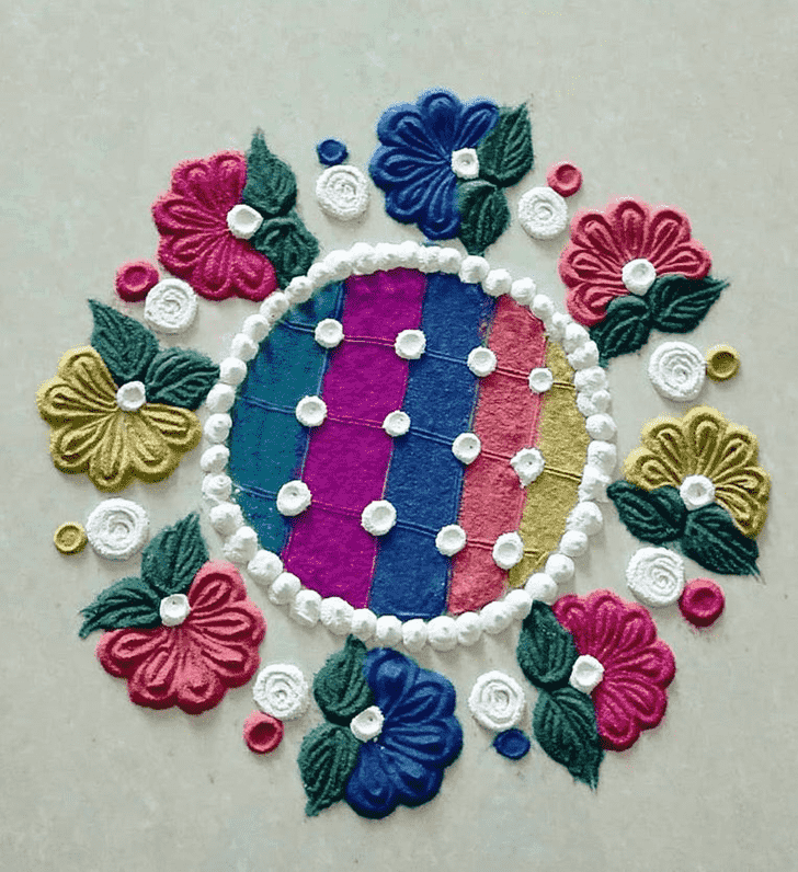 Dazzling Onam Rangoli