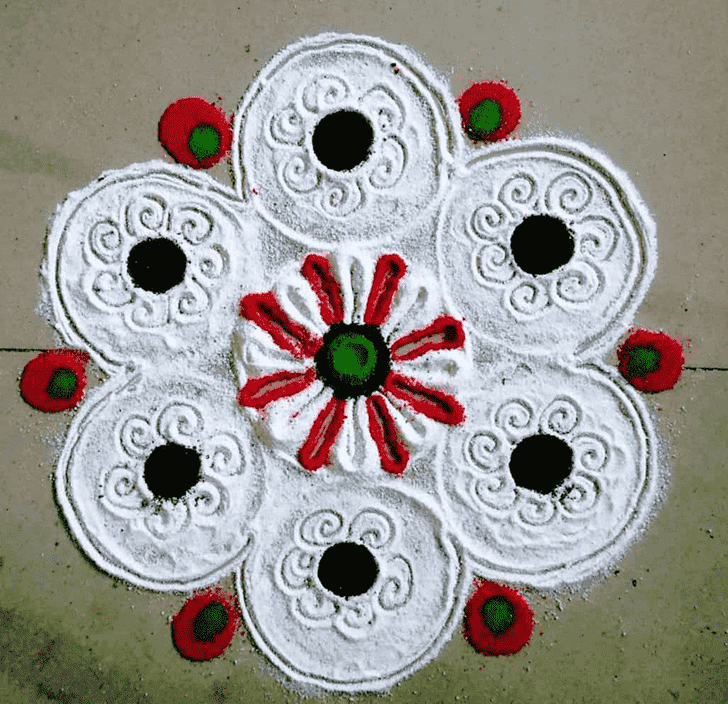 Enthralling Onam Rangoli