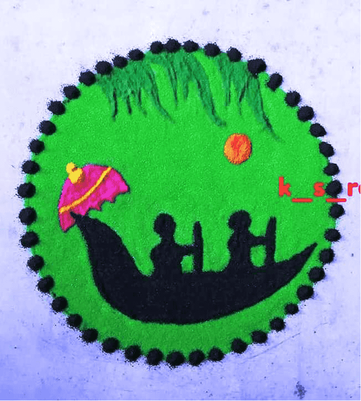 Enticing Onam Rangoli