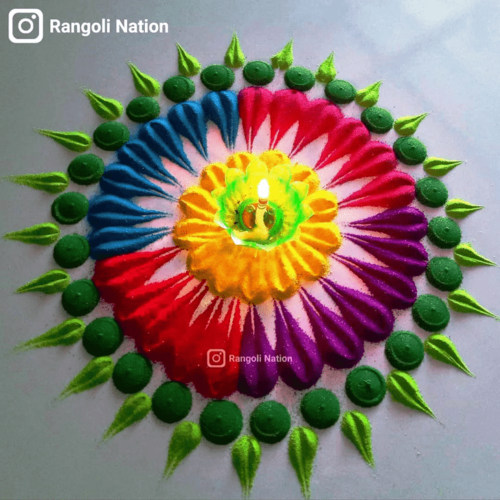 Excellent Onam Rangoli