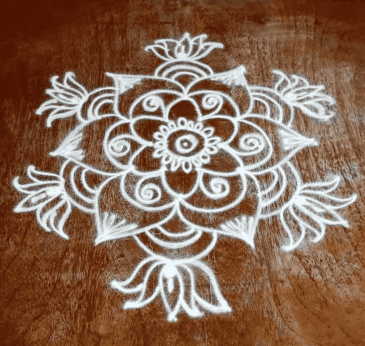 Ideal Onam Rangoli