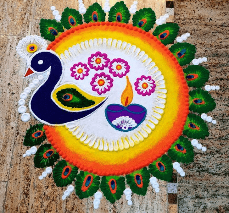 Nice Onam Rangoli