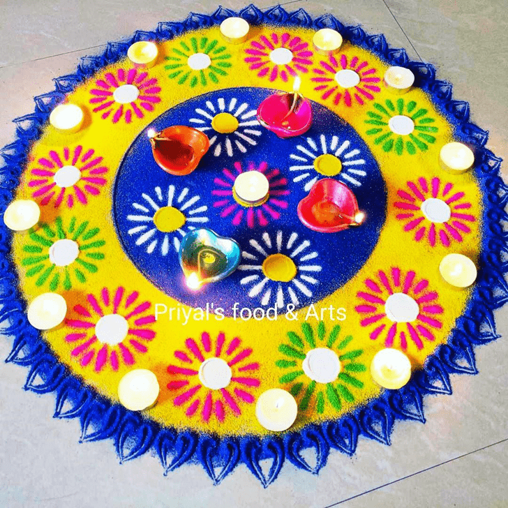 Radiant Onam Rangoli