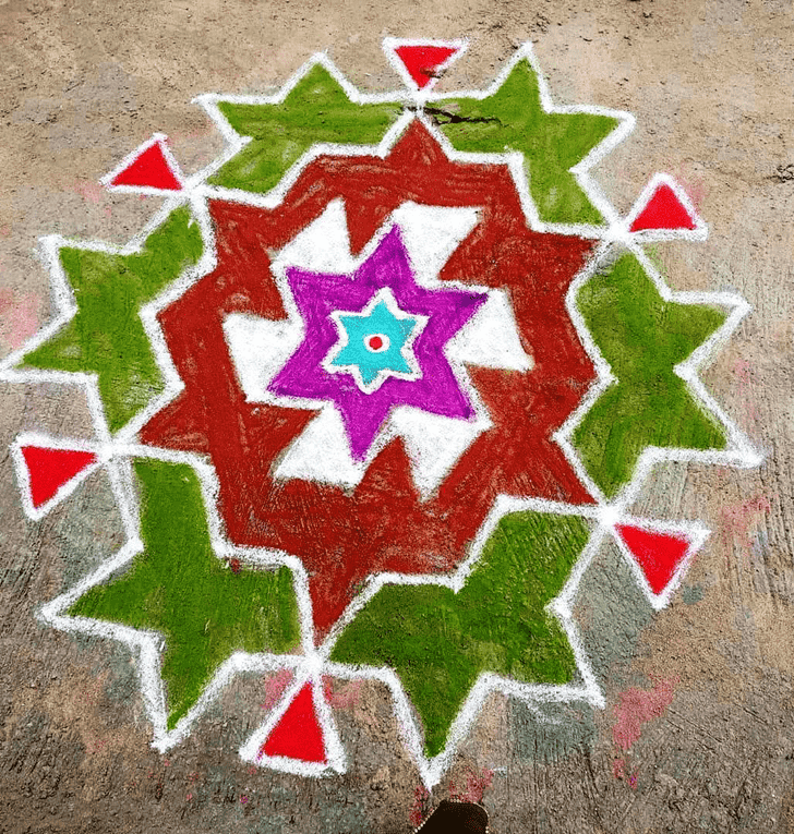 Ravishing Onam Rangoli