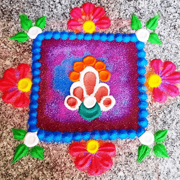 Slightly Onam Rangoli