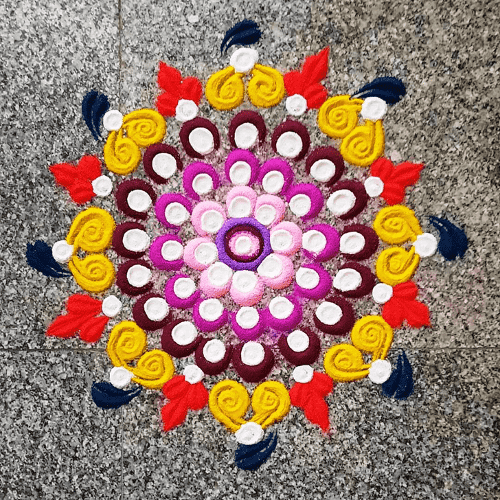 Splendid Onam Rangoli