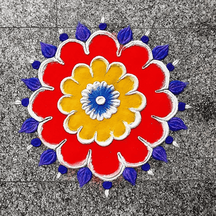 Superb Onam Rangoli