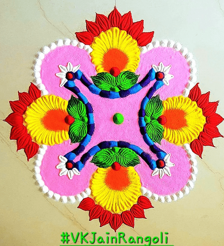 Grand Outstanding Rangoli