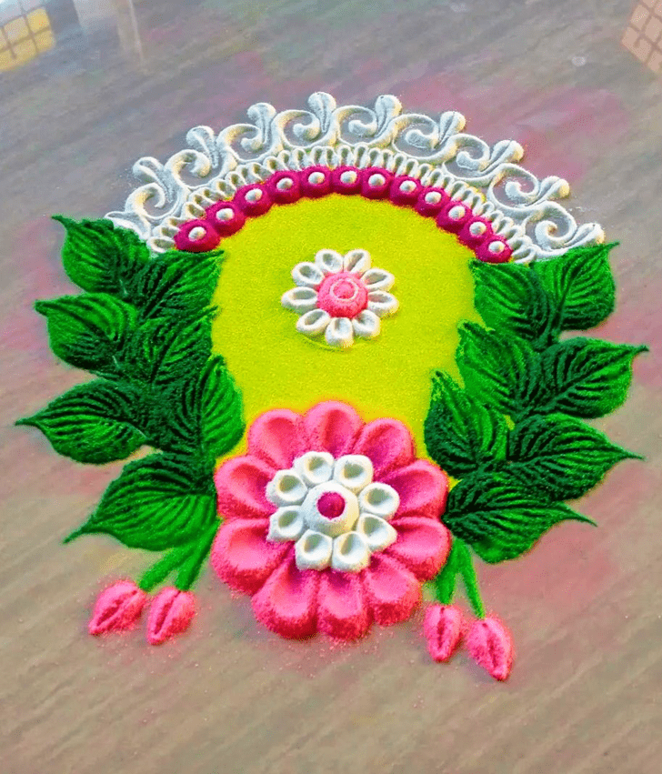 Wonderful Outstanding Rangoli Design