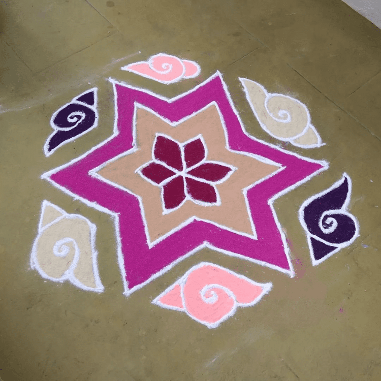 Comely Papankusha Ekadashi Rangoli