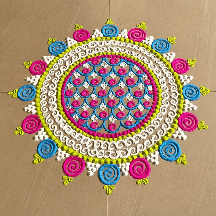 Hard Papankusha Ekadashi Rangoli