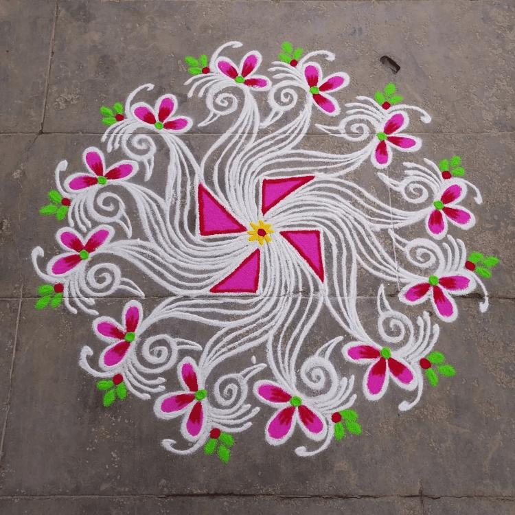 Delicate Papankusha Ekadashi Rangoli