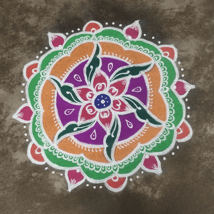 Delightful Papankusha Ekadashi Rangoli