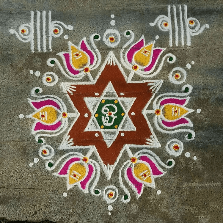 Good Looking Papankusha Ekadashi Rangoli