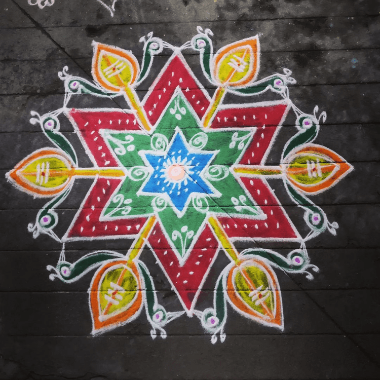 Graceful Papankusha Ekadashi Rangoli