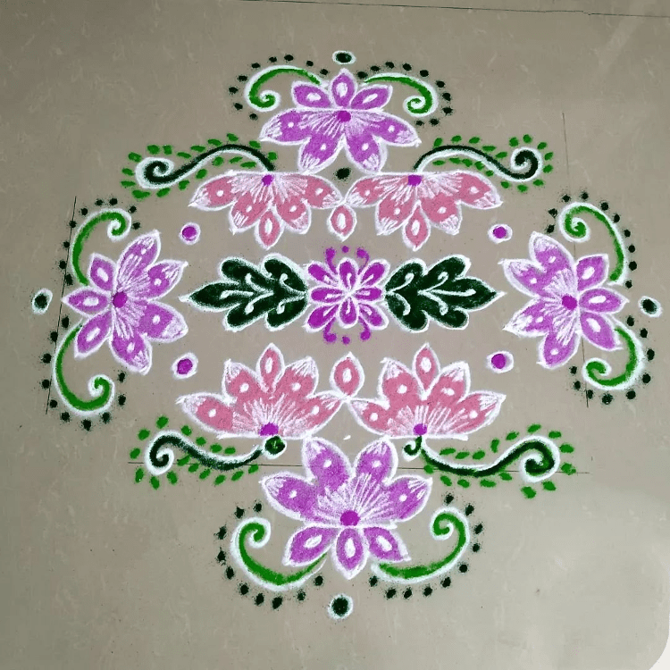 Grand Papankusha Ekadashi Rangoli