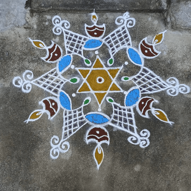 Inviting Papankusha Ekadashi Rangoli