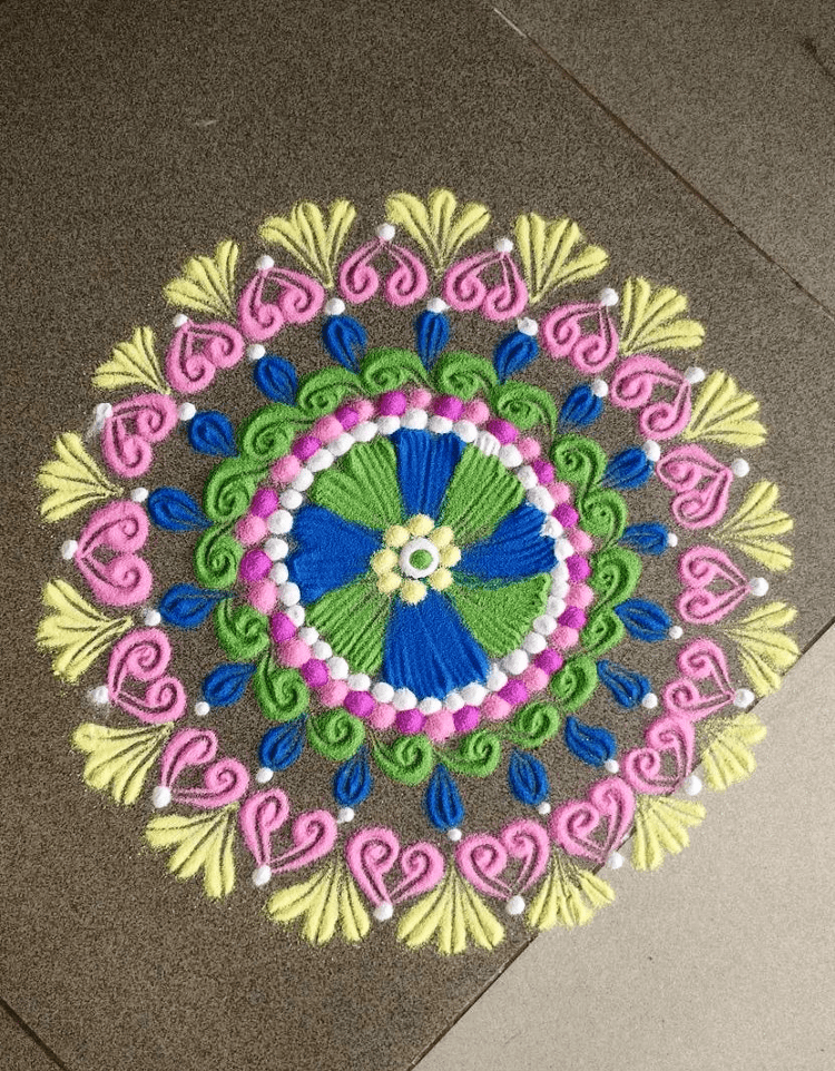 Nice Papankusha Ekadashi Rangoli