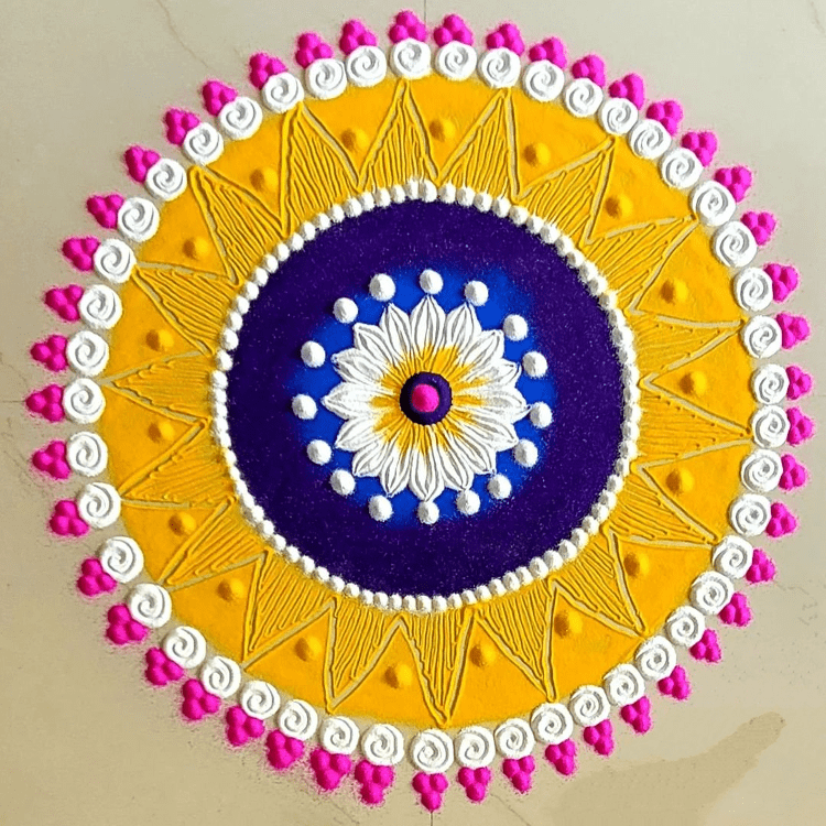 Pleasing Papankusha Ekadashi Rangoli