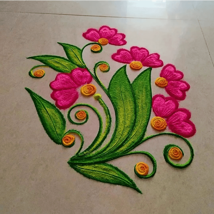 Splendid Papankusha Ekadashi Rangoli