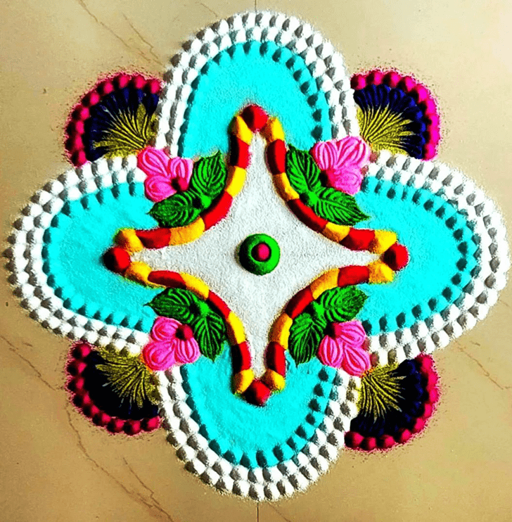 Enthralling Parama Ekadashi Rangoli