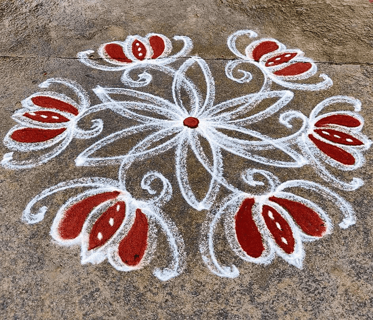 Enticing Parama Ekadashi Rangoli