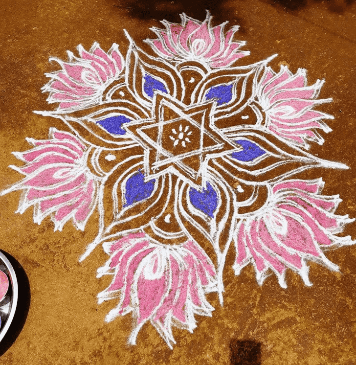 Excellent Parama Ekadashi Rangoli