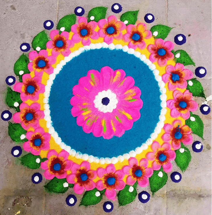 Exquisite Parama Ekadashi Rangoli