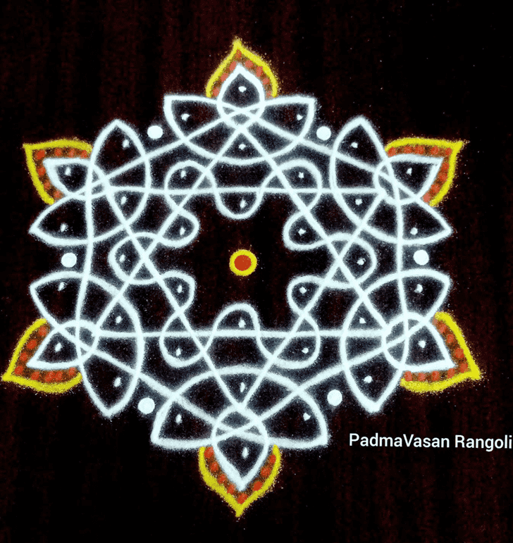 Nice Parama Ekadashi Rangoli