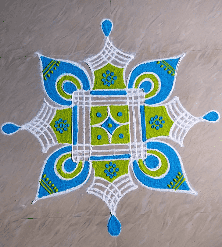 Resplendent Parama Ekadashi Rangoli