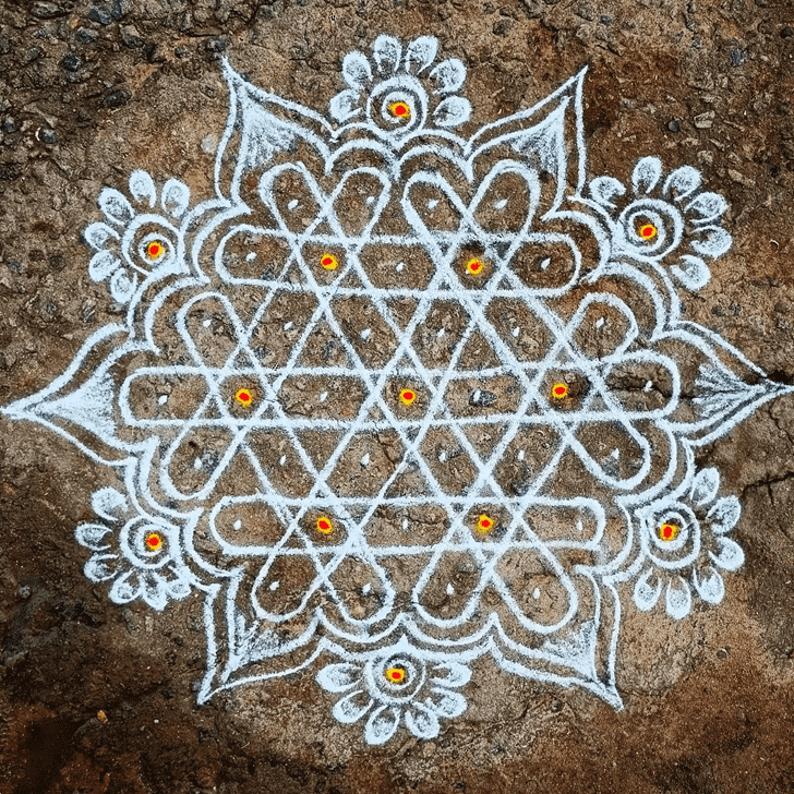 Stunning Parama Ekadashi Rangoli