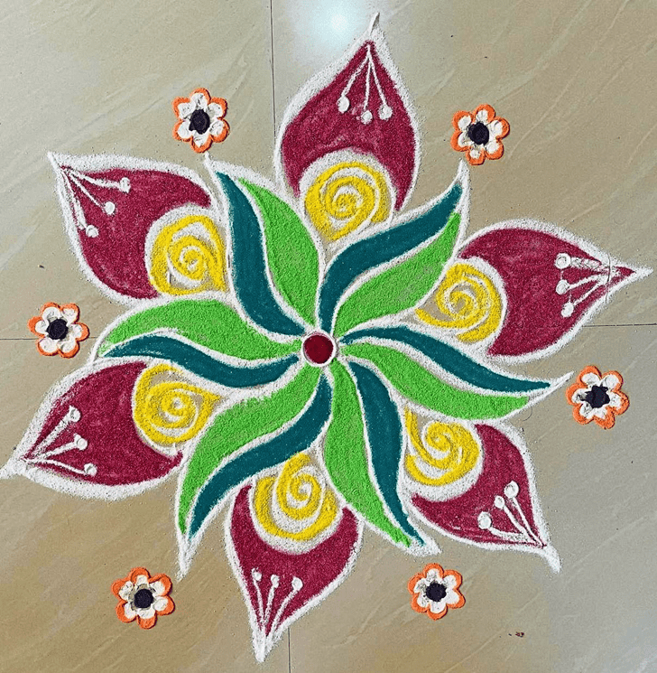 Wonderful Parama Ekadashi Rangoli Design