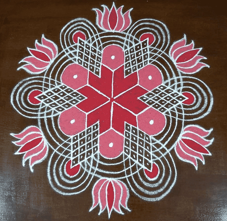 Admirable Parashurama Jayanti Rangoli Design