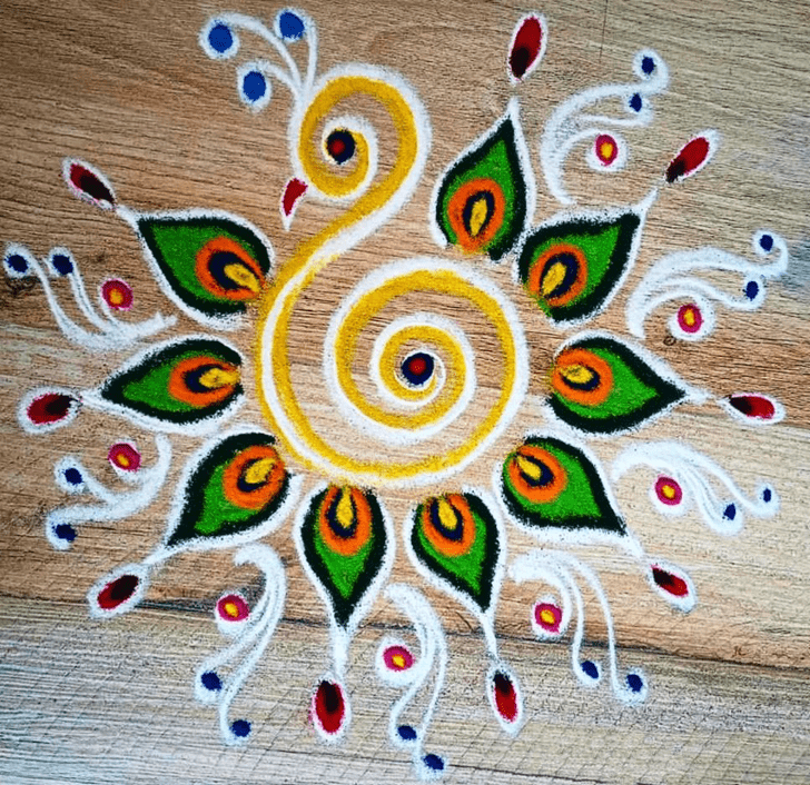 Grand Parivartini Ekadashi Rangoli