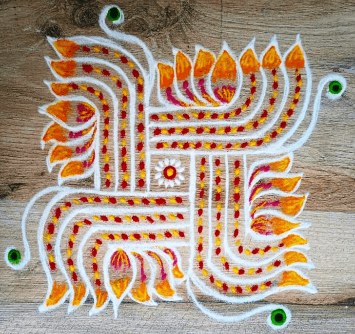 Magnetic Parivartini Ekadashi Rangoli