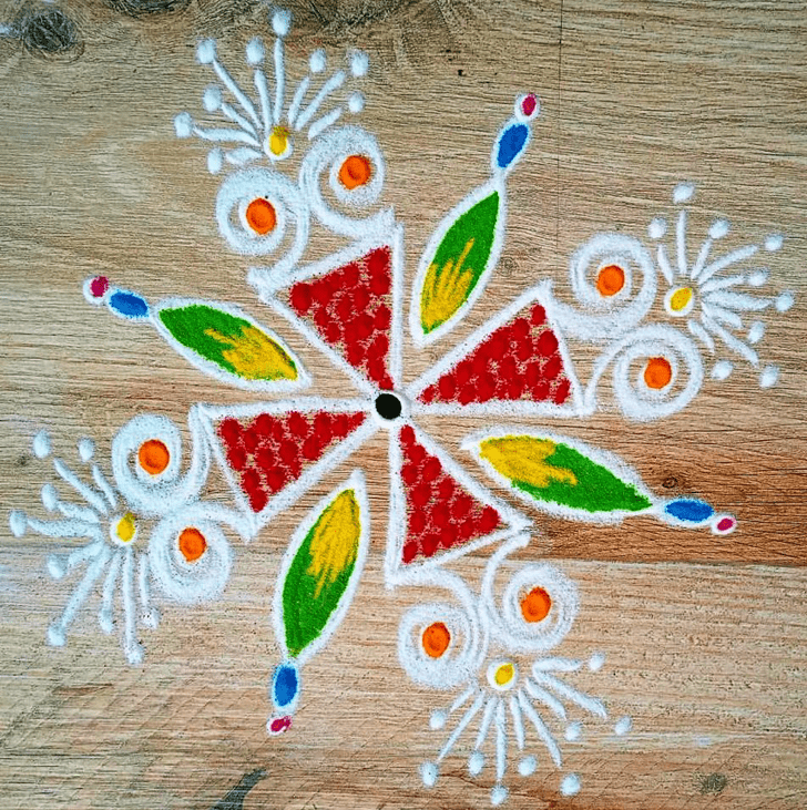 Pleasing Parivartini Ekadashi Rangoli