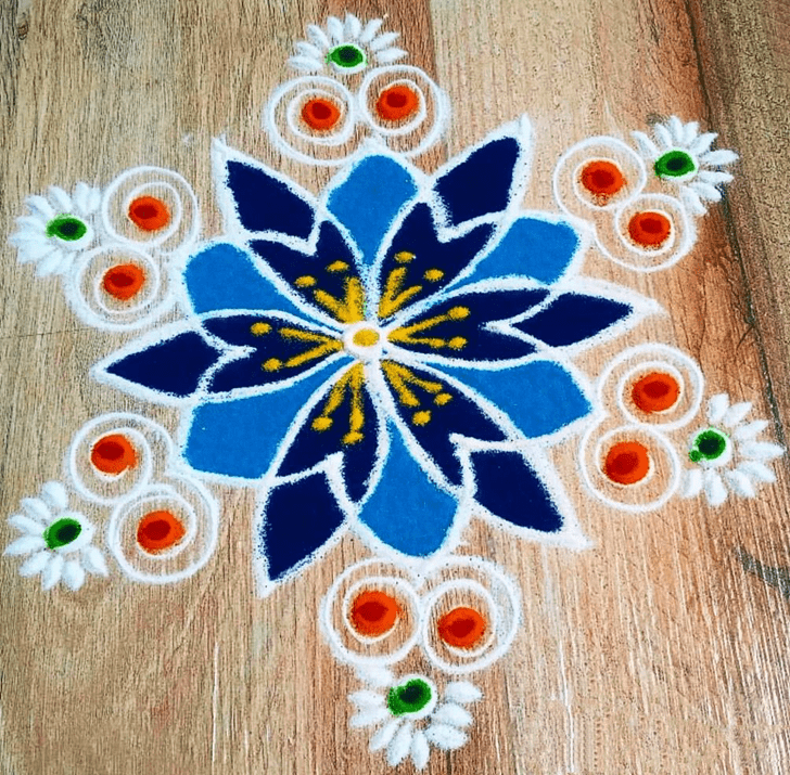 Pretty Parivartini Ekadashi Rangoli