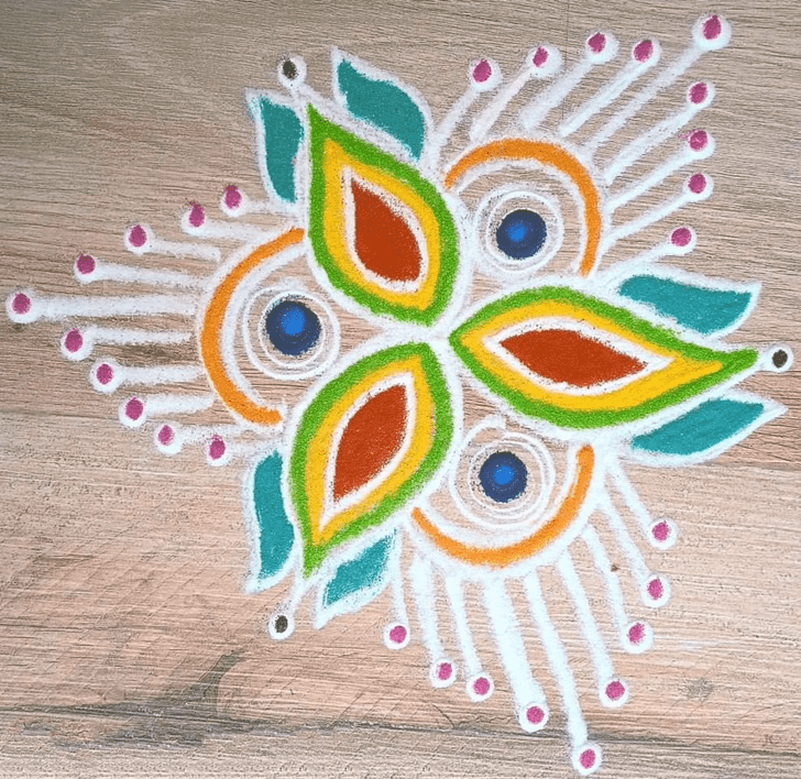 Resplendent Parivartini Ekadashi Rangoli