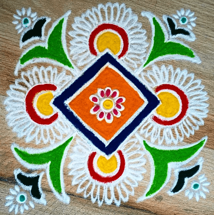 Shapely Parivartini Ekadashi Rangoli