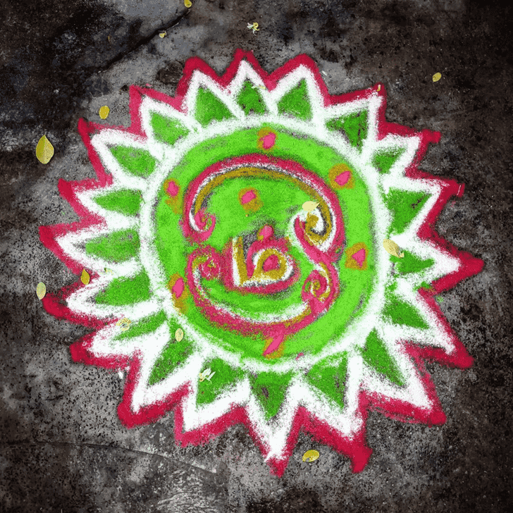 Hard Parsva Ekadashi Rangoli