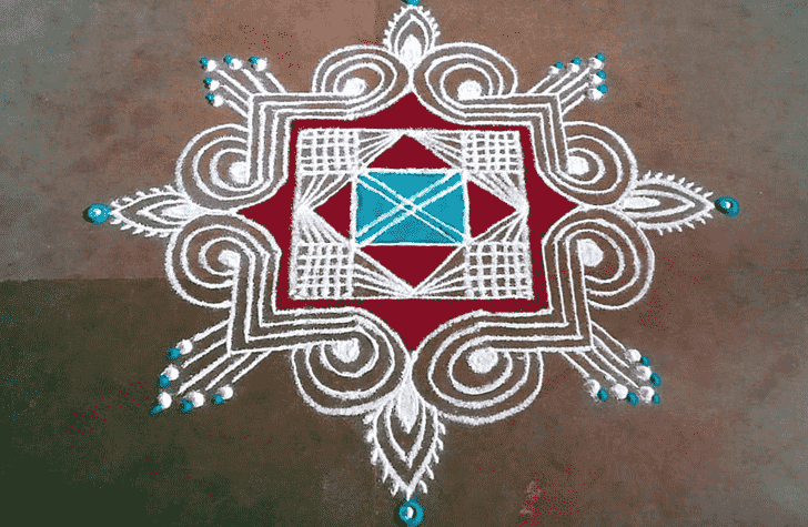 Fine Parsva Ekadashi Rangoli