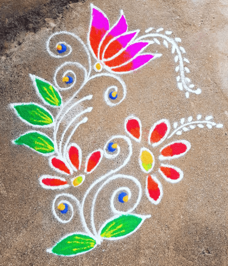 Gorgeous Paush Amavasya Rangoli