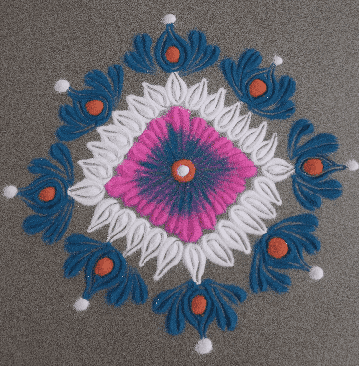 Refined Paush Amavasya Rangoli