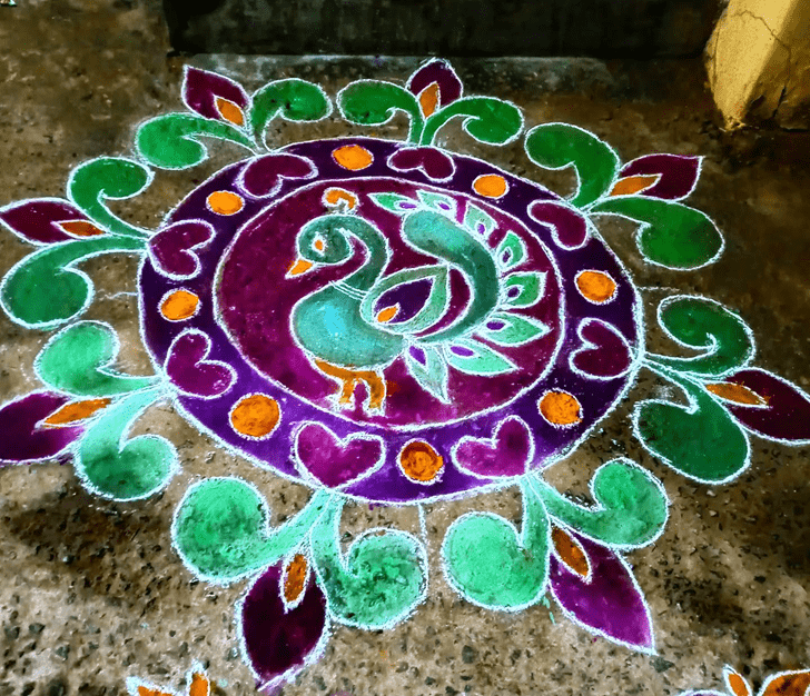 Resplendent Paush Amavasya Rangoli