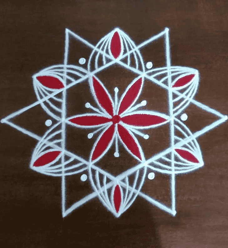 Wonderful Paush Amavasya Rangoli Design