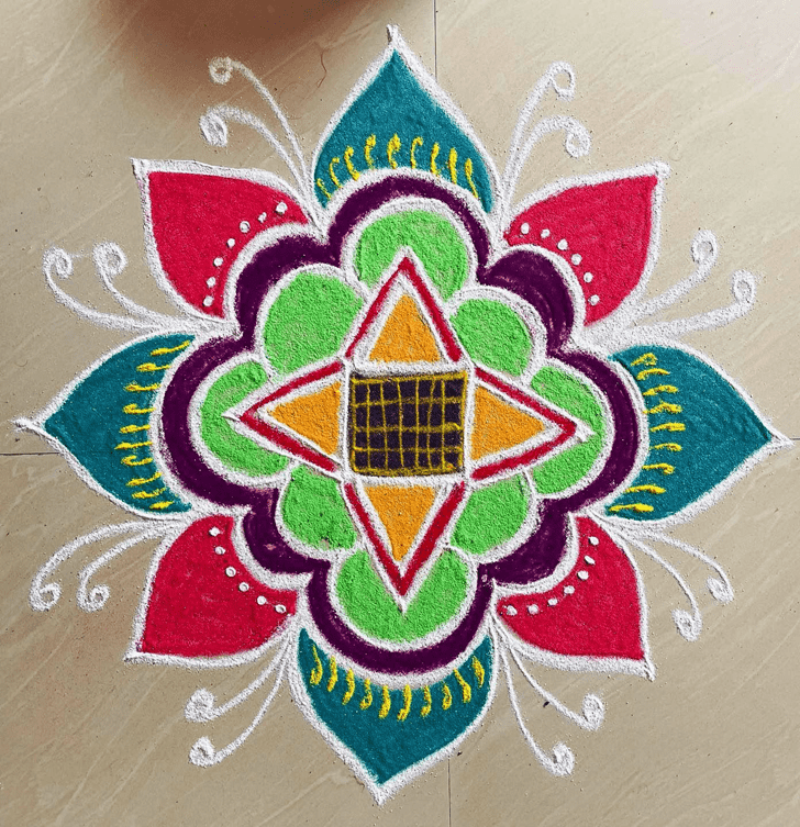 Paush Purnima Rangoli